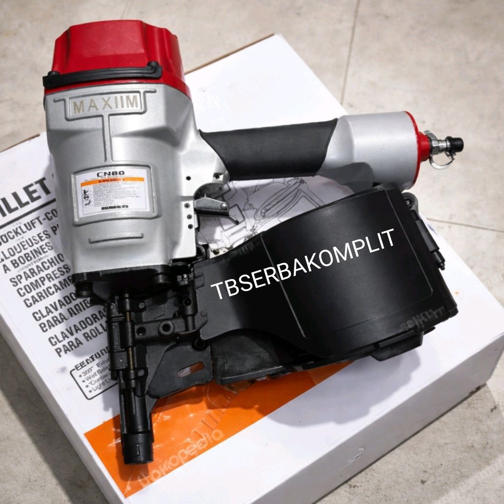 Air Nailer Maxiim CN80 Mesin Paku Tembak Angin Pallet Coil Nail Palet CN-80