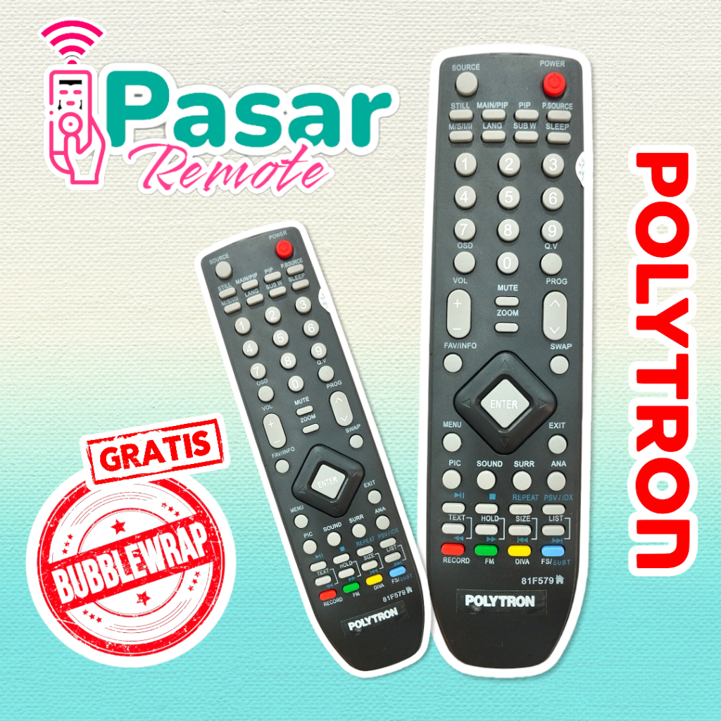 REMOTE POLYTRON TV LED Universal POLYTRON LED