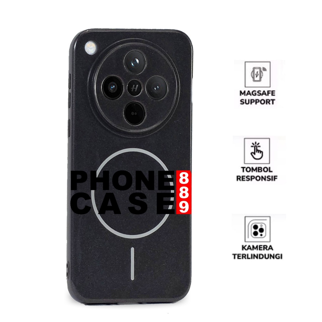 CASE MAGSAFE OPPO FIND X8 OPPO FIND X8 PRO OPPO FIND X9 OPPO FIND X9 PRO CASE MAGSAFE BLACK GLOSSY M