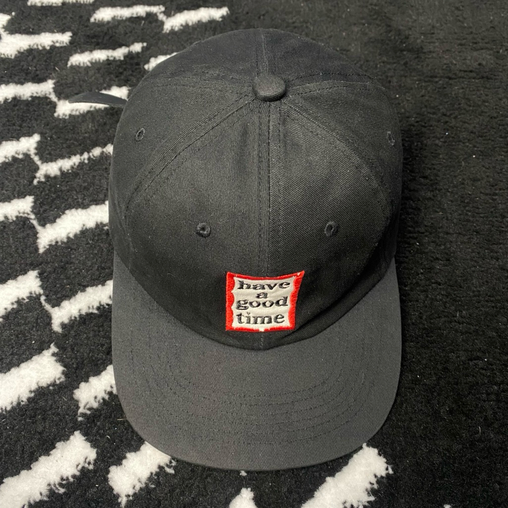 TOPI HAGT LOGO BASIC  6 PANEL LEATHER STRAP FULL TAG