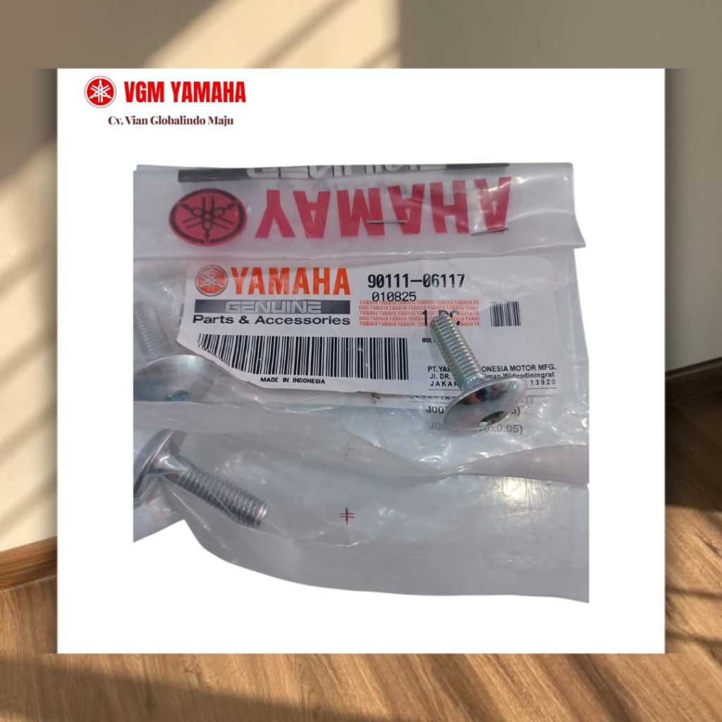 Baut body L 90111-06117 Yamaha R15 & MT-15 XSR 155 R25 & MT-25 Vixion & Byson Original Yamaha
