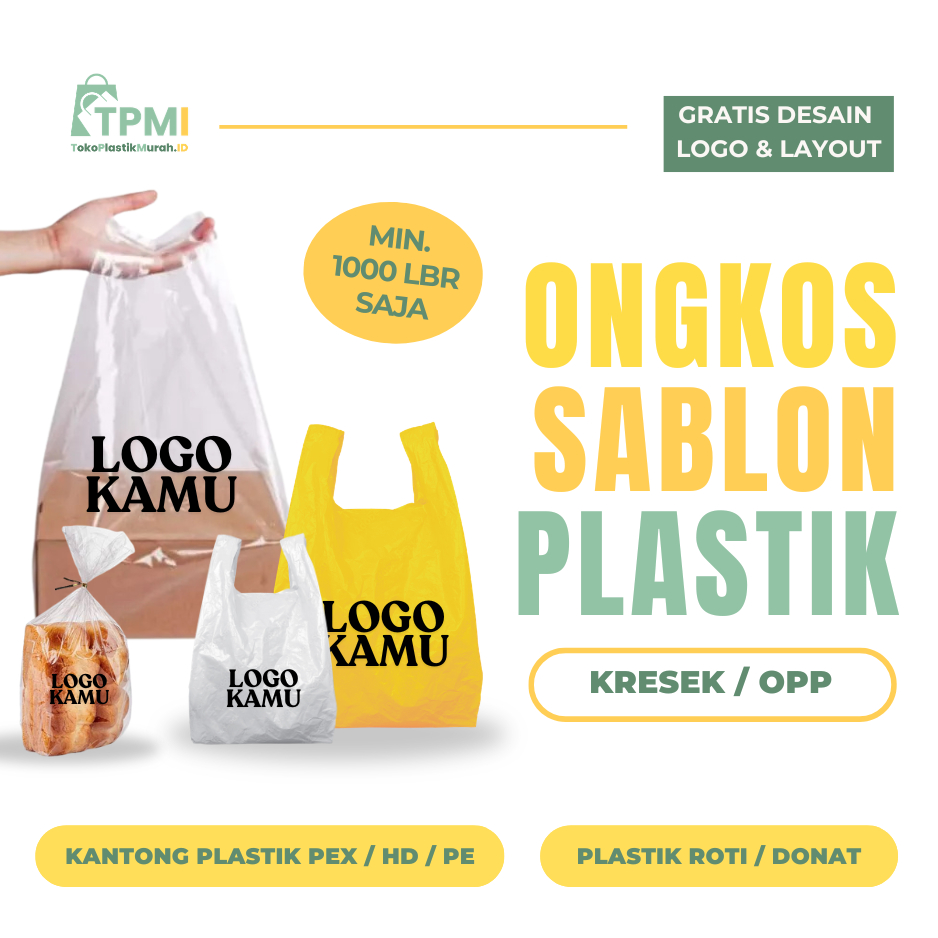 [SABLON PLASTIK] CUSTOM SABLON KRESEK | CUSTOM SABLON PLASTIK | SABLON KANTONG PLASTIK