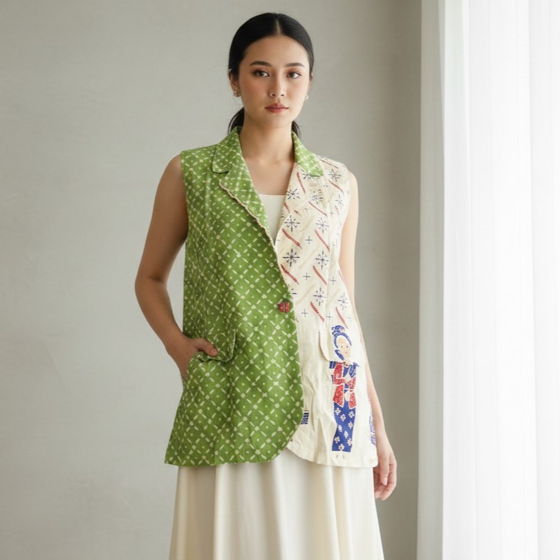 Batik ENOM - Outer Melia - Outer Batik Wanita Modern - Senandung Series