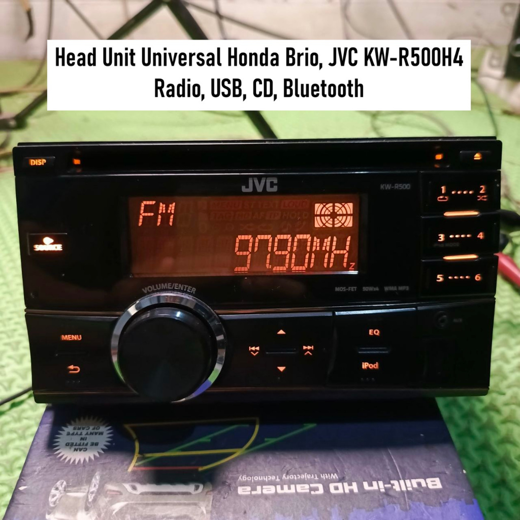 Head Unit Radio Mobil Honda Brio | JVC KW-R500H4 tanpa soket | Sudah Bluetooth