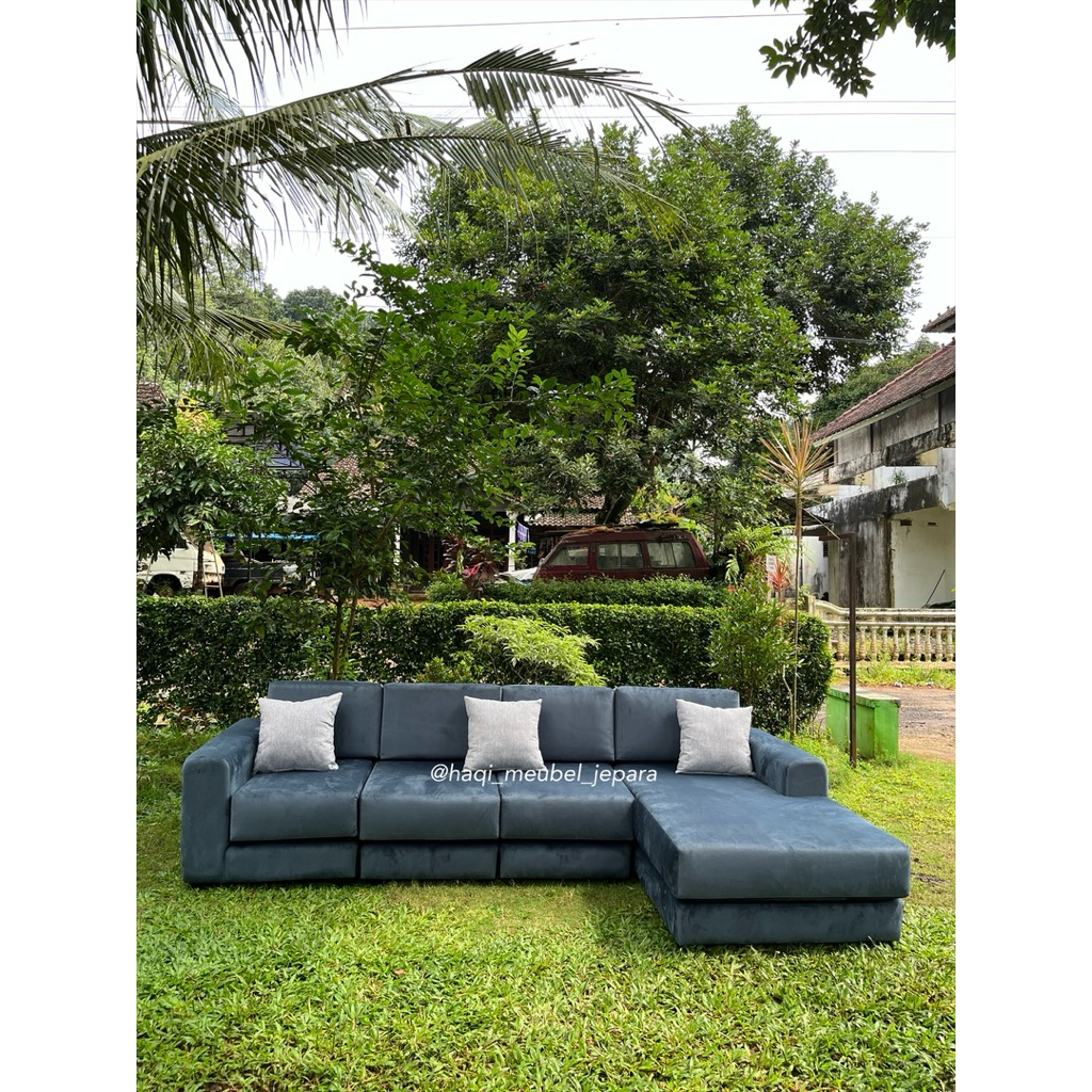 sofa ruang tamu minimalis/sofa model L modern/sofa minimalis mewah