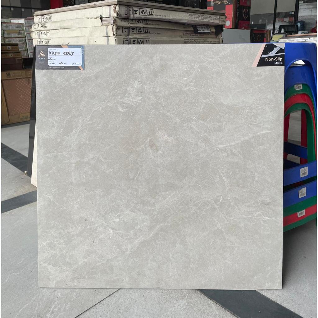 Granit ARNA Rafa Grey 60x60 Anti Slip | Granit Lantai 60x60 Abu Tidak Licin