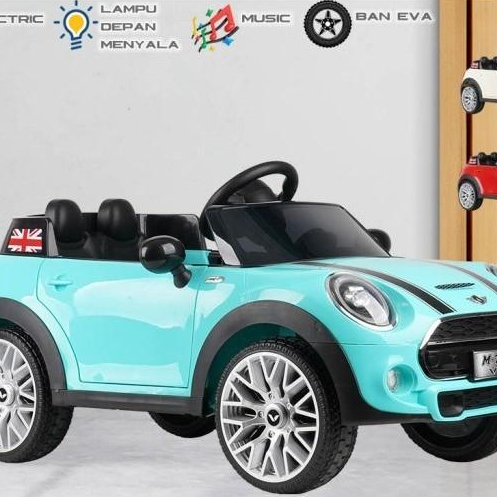 Mainan Mobil Aki Mini Cooper PMB M-7188 Mobilan Aki PMB M7188 Mini Cooper