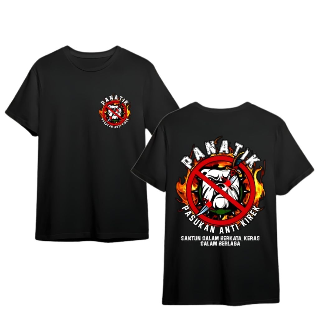 Promo Kaos Panatik Warna Hitam Murah Tebal dan Halus