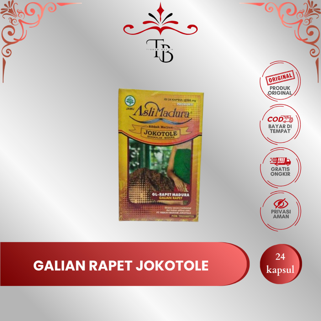 JAMU GALIAN RAPET GL – RAPET MADURA JOKOTOLE  Isi 24 Kapsul | Herbal Wanita | Asli Madura