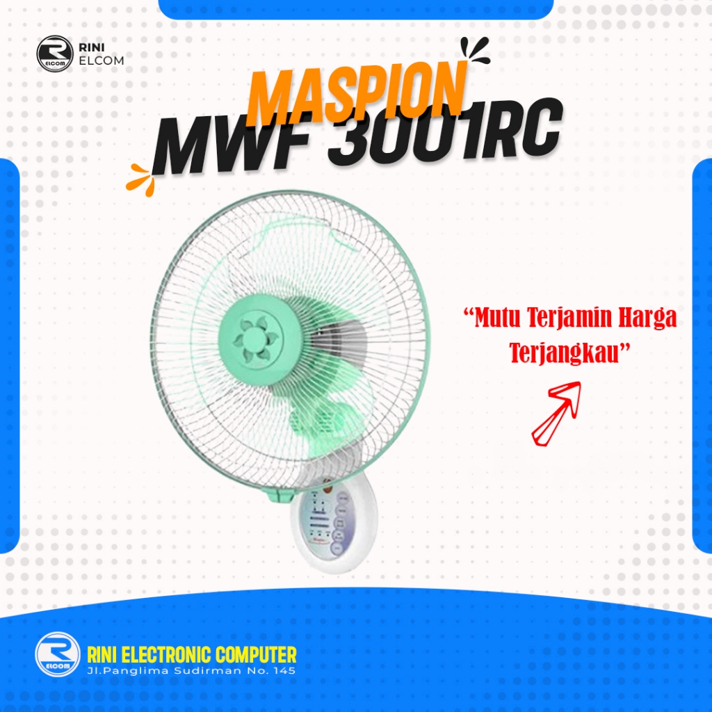 Wall Fan Maspion MWF 3001 RC MWF3001RC