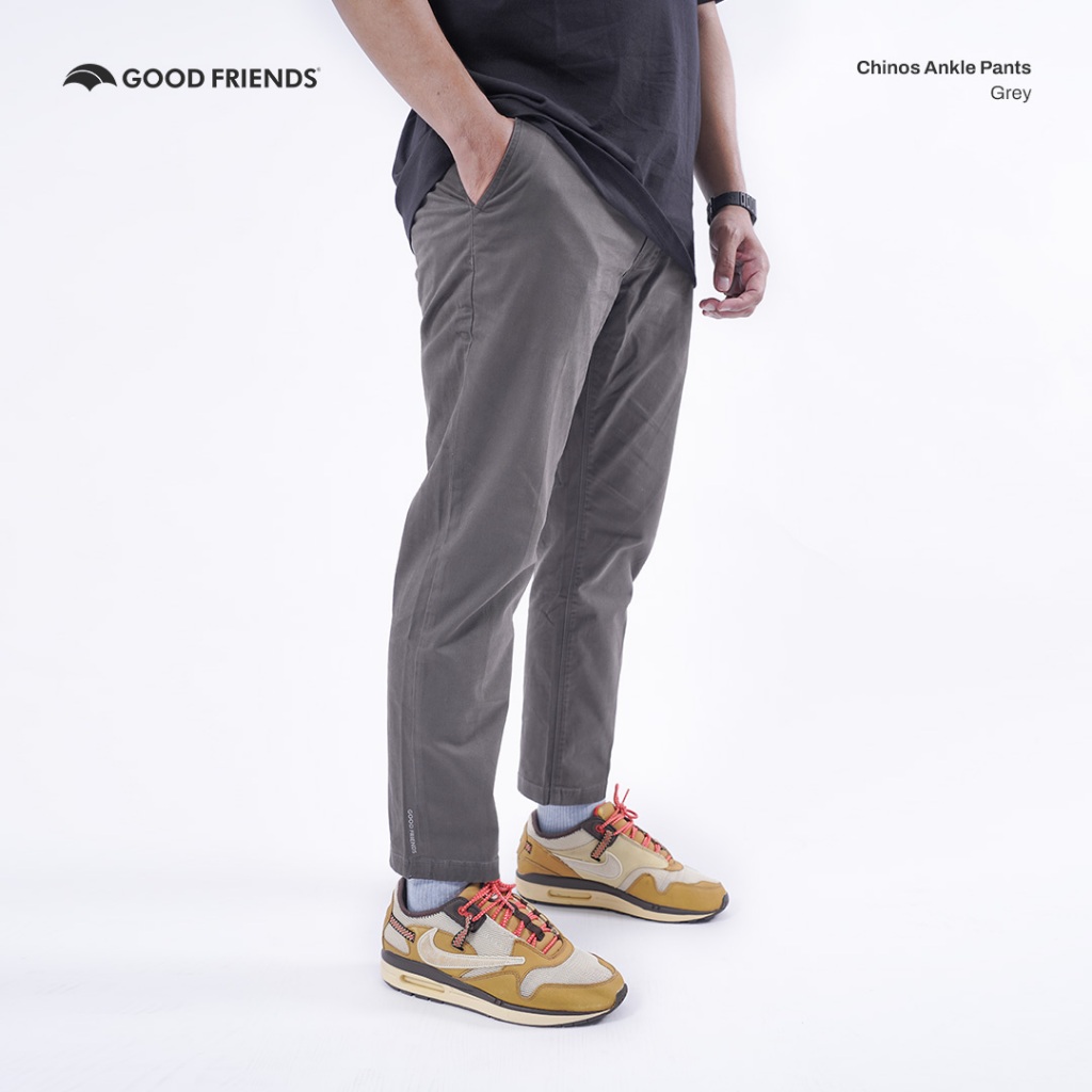 GOODFRIENDS Celana Ankle Pants CHINOS Grey