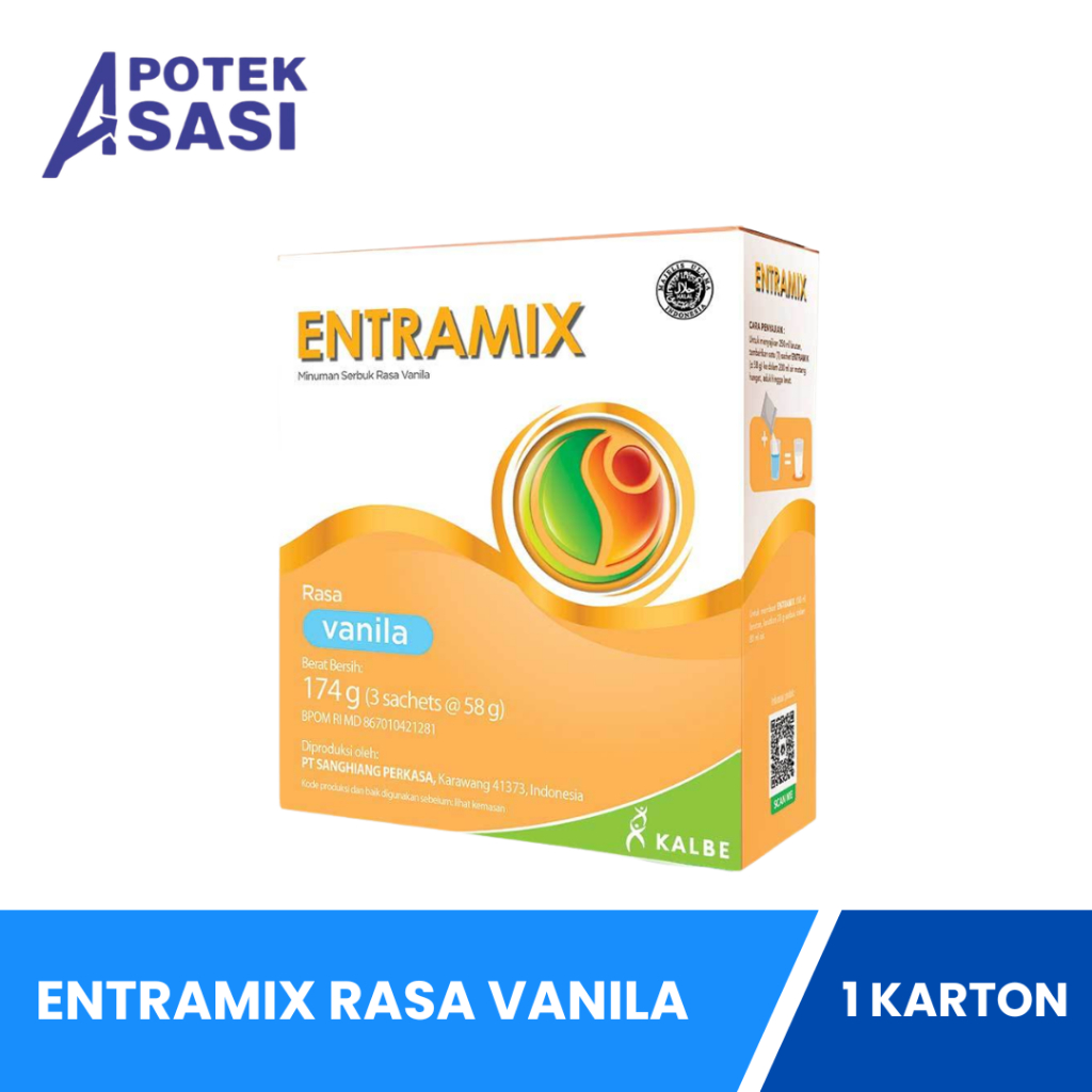 Entramix Rasa Vanila Karton Isi 12 Box - 174 Gram