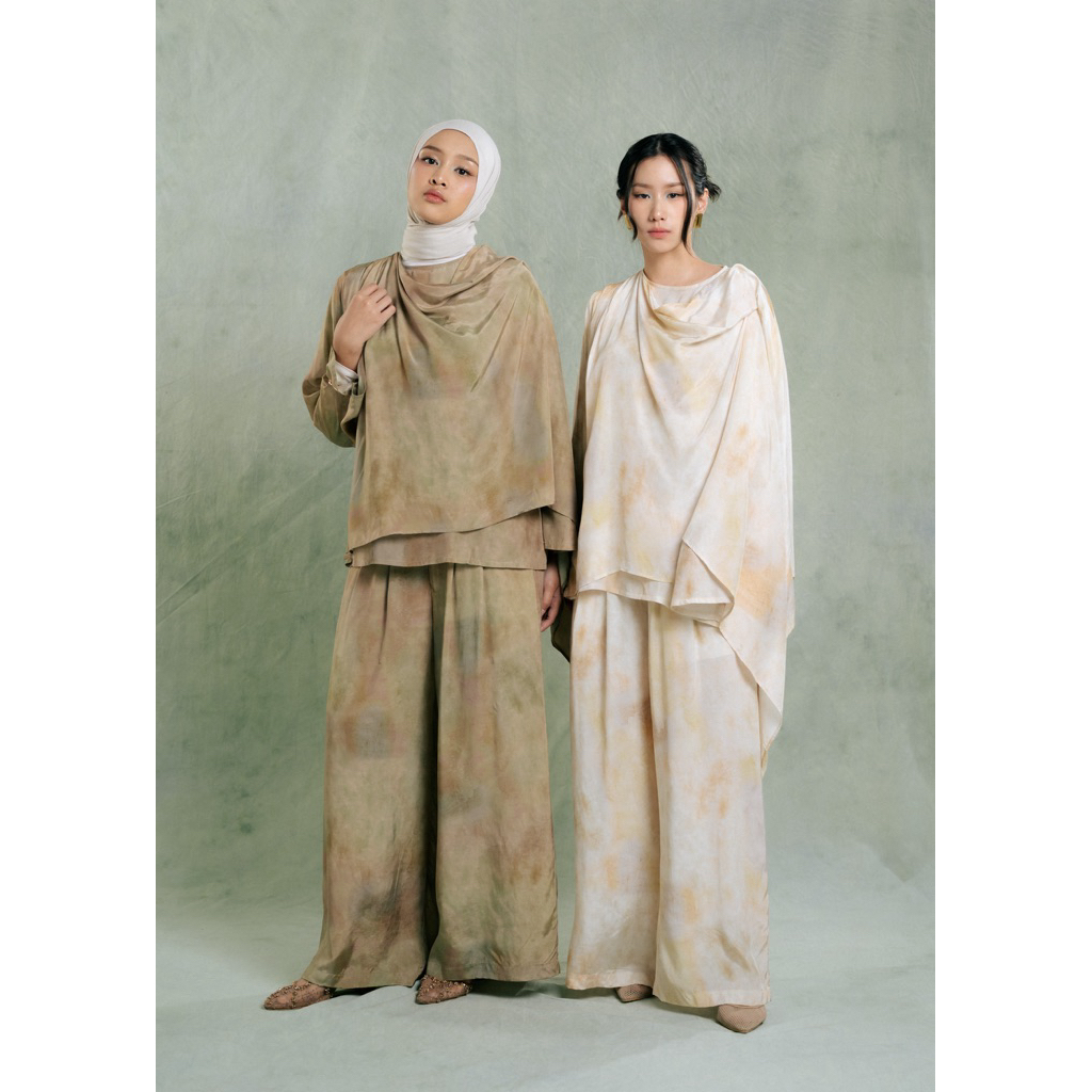 NUETA : Karima Watercolor Set Pants