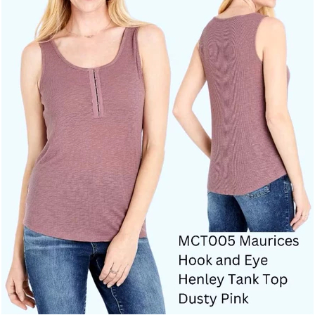 maurices tank top Knit henley singlet polos branded wanita