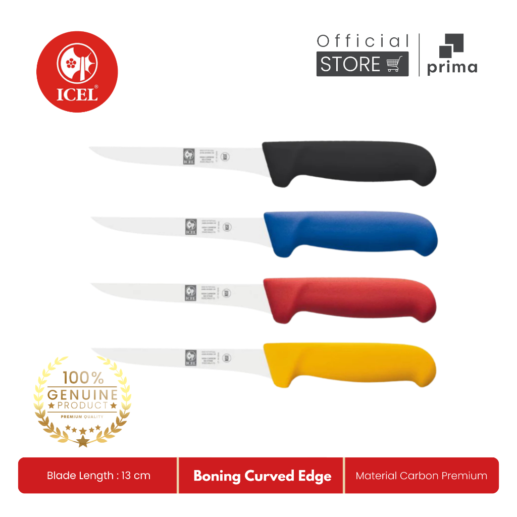 Boning Knife Curved Edge 13 cm | Pisau Pemisah Daging & Tulang - ICEL