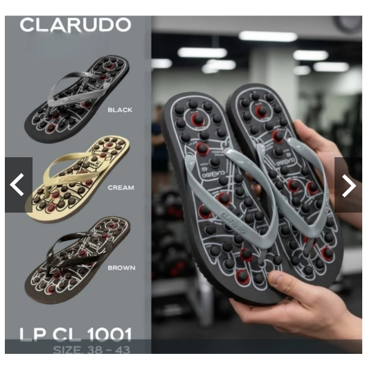 [BISA COD] Sandal Rematik Clarudo Sandal Kesehatan Clarudo LP 1001/ sandal rematik murah warna rando