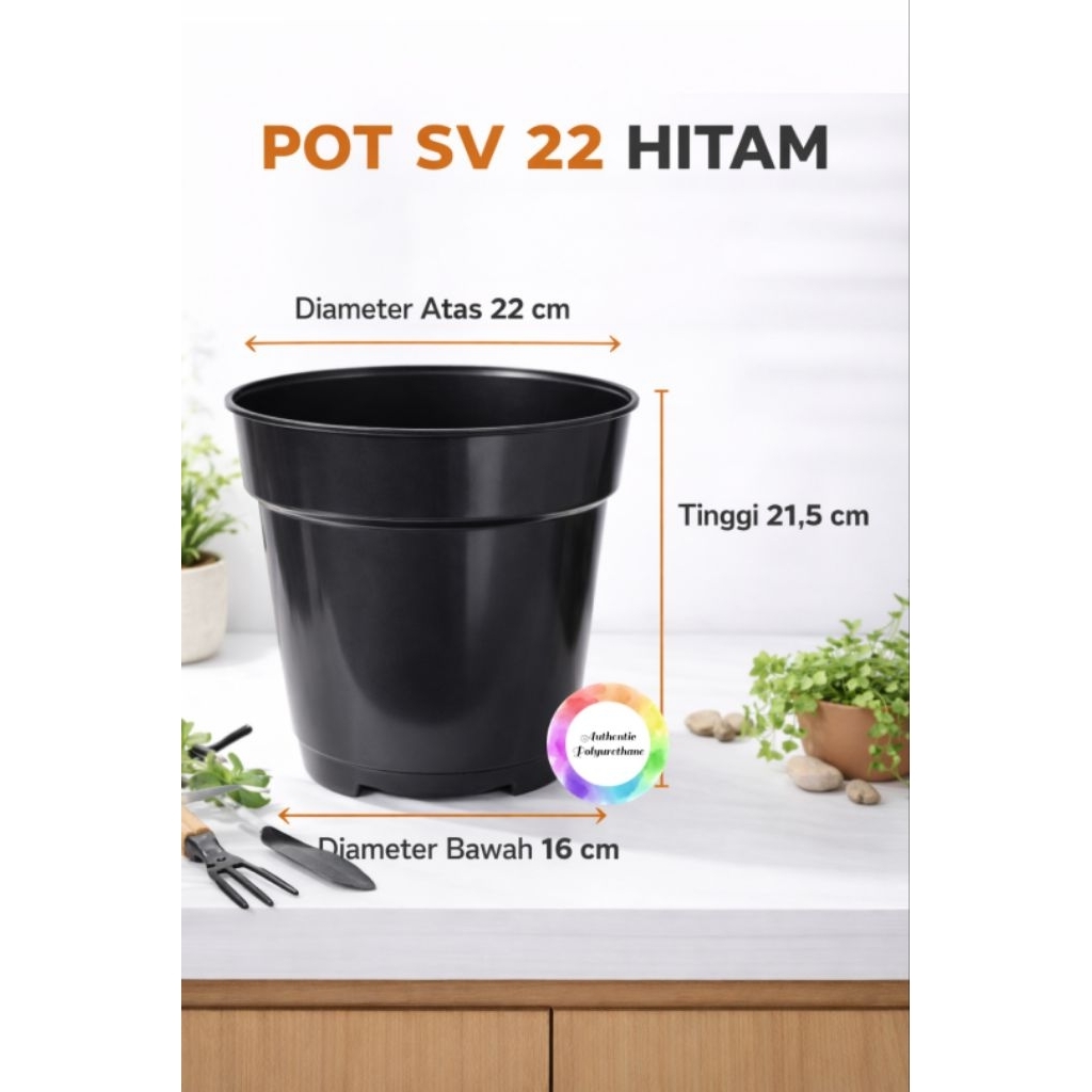 Pot Bunga Plastik SV 22 Tinggi merk GBL