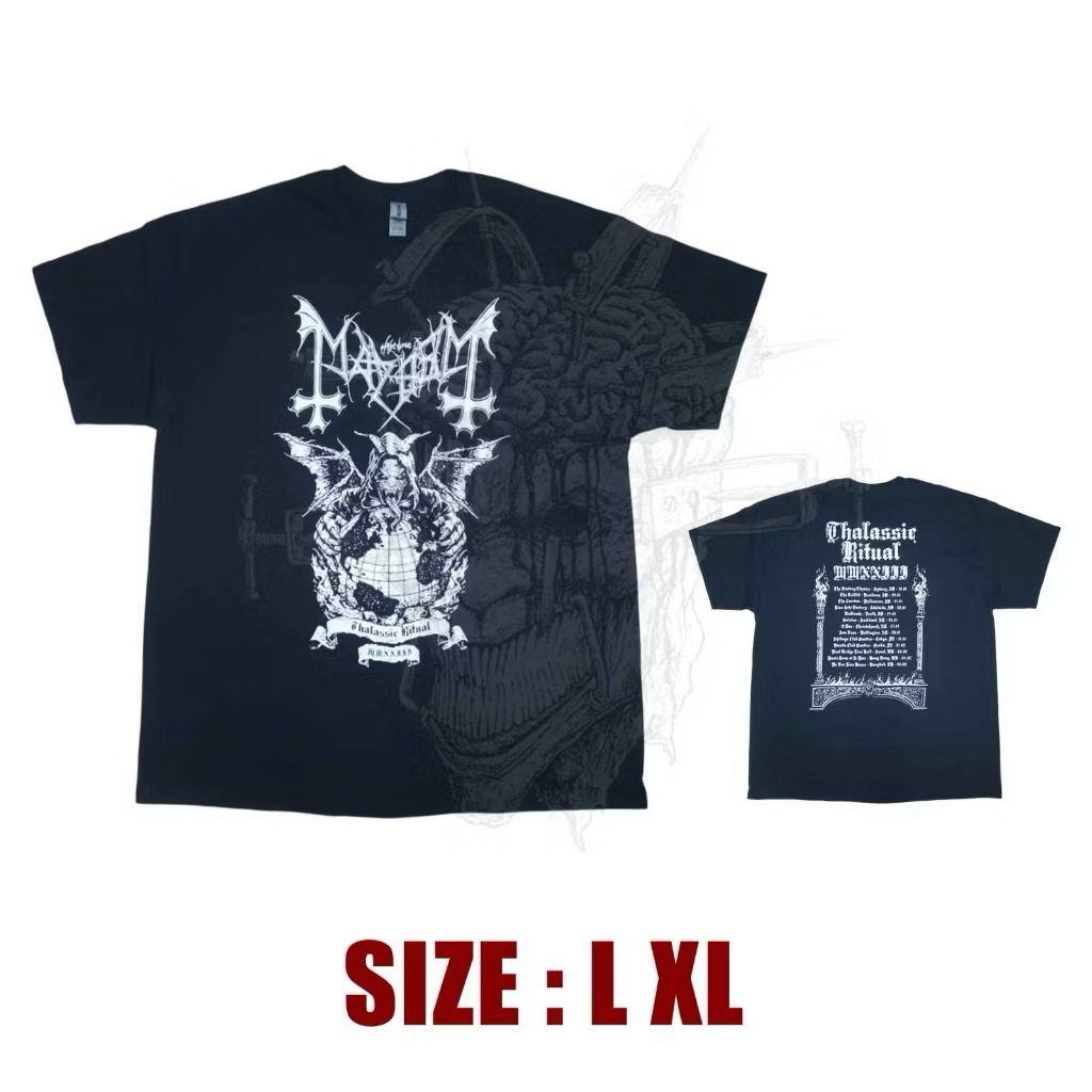 MAYHEM thalasic ritual tour 2023 - TSHIRT IMPORT original & berlisensi resmi official band