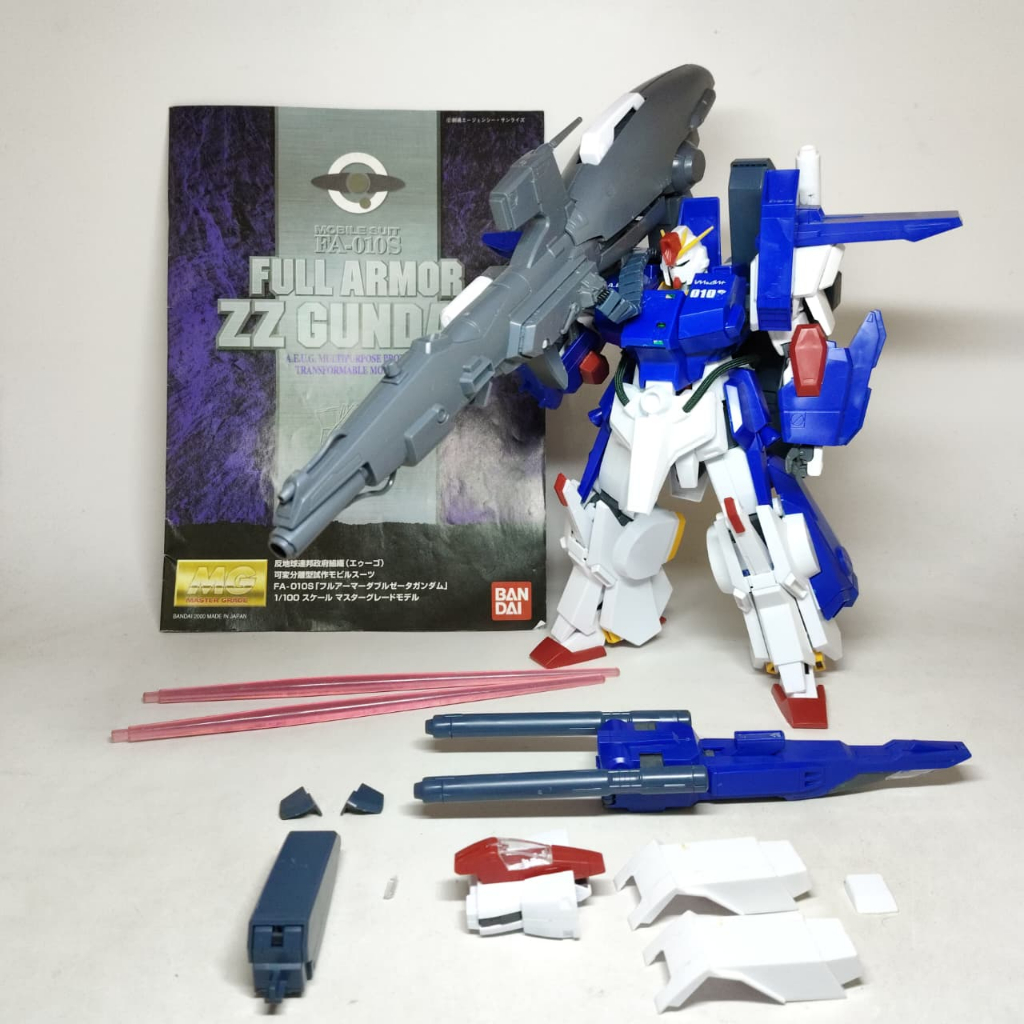 Bandai MG Full Armor ZZ / Model Kit Gundam 1/100 2nd Sudah Rakit M035