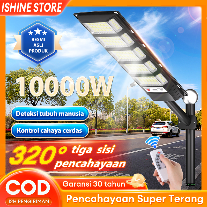Lampu Tenaga Surya 10000W Lampu Jalan Tenaga Matahari Otomatis Lampu surya cell IP67 Lampu Solar Ten