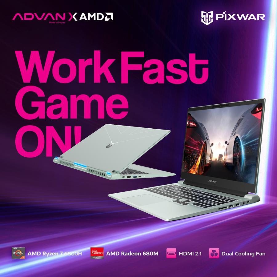 ADVAN PIXWAR AMD Ryzen 7 6800H 16GB512GB W11 Home