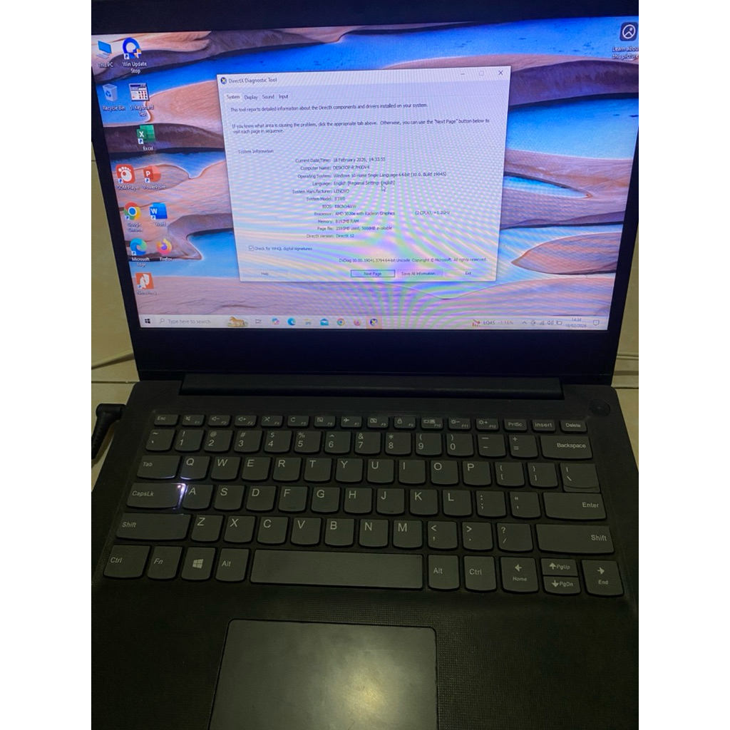 Laptop Lenovo IdeaPad 3/slim 3 AMD 3020e