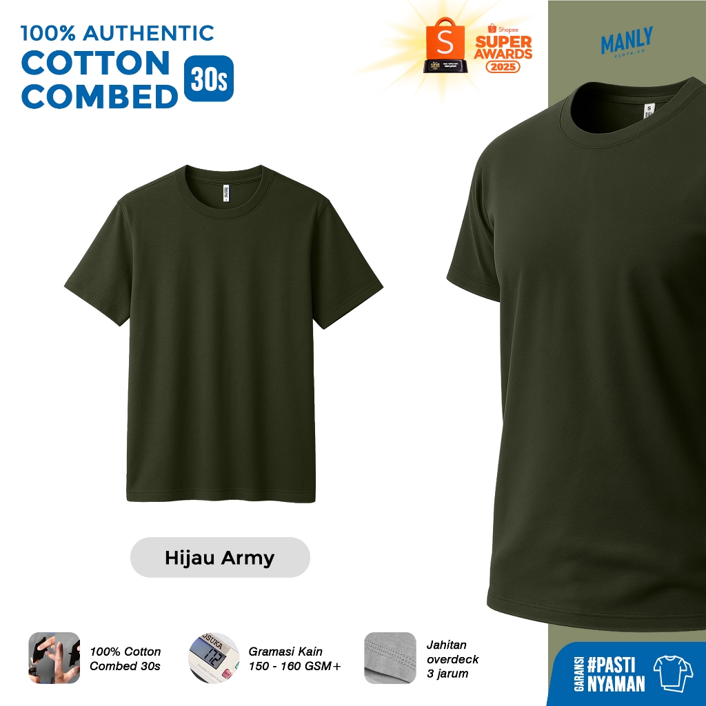 KAOS ARMY POLOS PREMIUM COMBED 30S