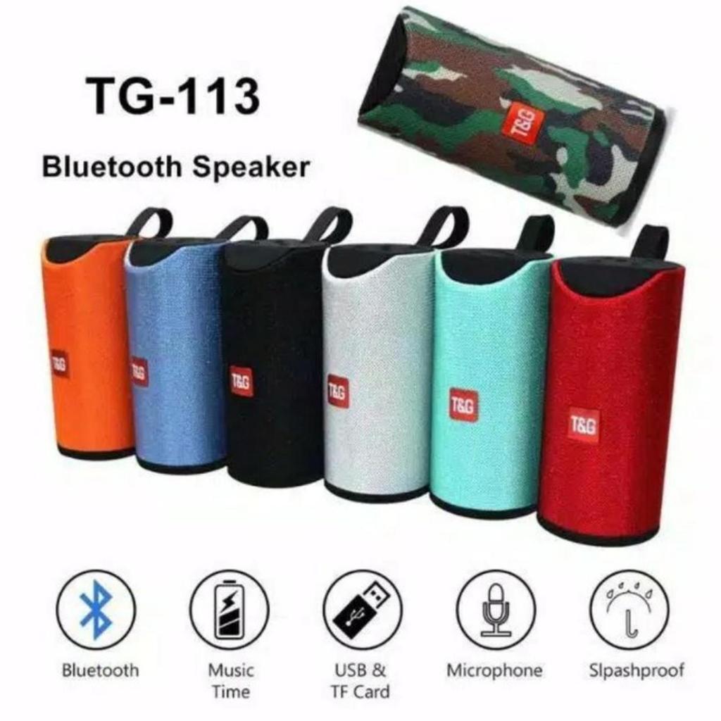 Speaker Bluetooth TG-113 JBL Music Box Panjang BT Wireless TG113 - Tahan Air