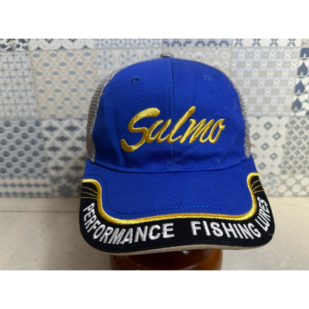 Topi Second Brand Branded SALMO Fishing Lures / Topi mancing Golden Line Benang Emas