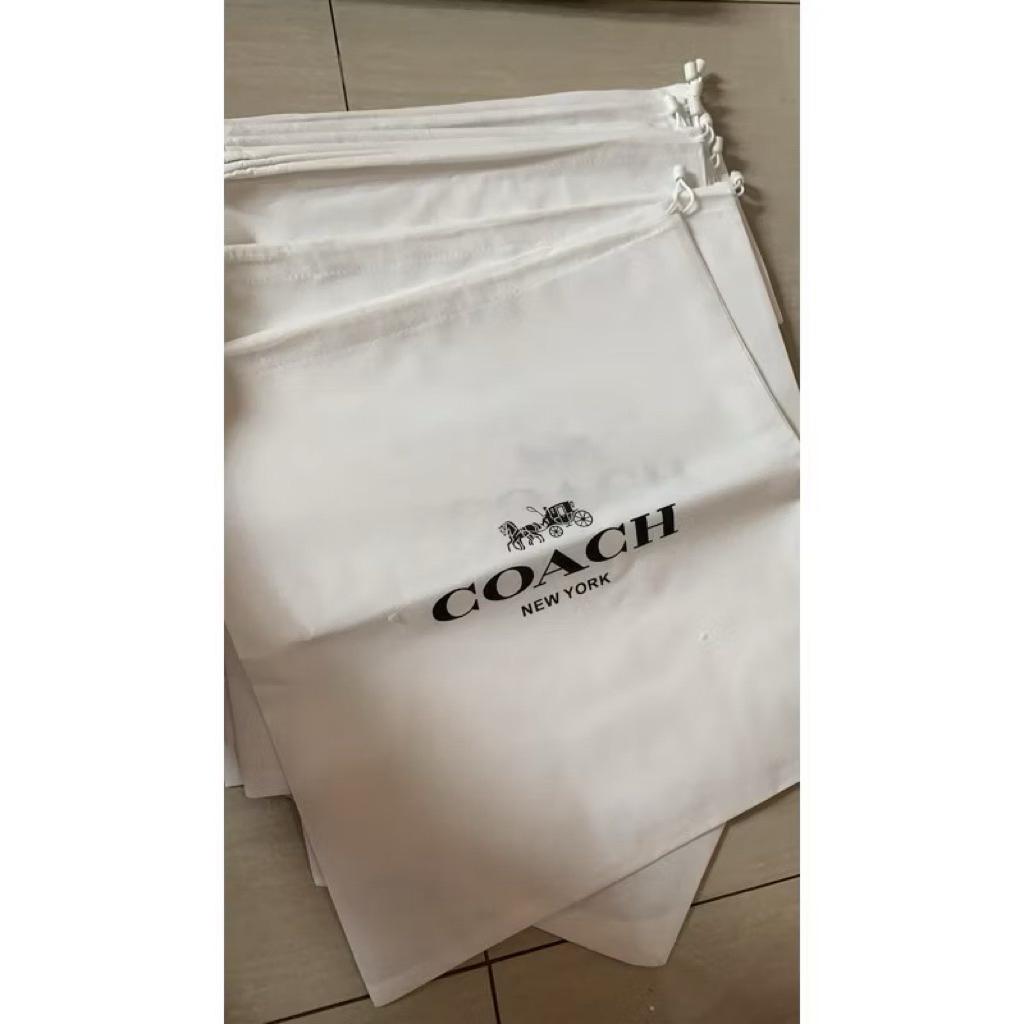 (10PCS) Dustbag tas coach serut tebal ada logo