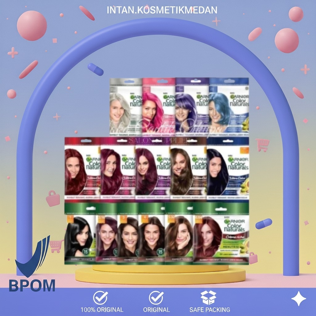 GARNIER HAIR COLOUR NATURAL | CAT RAMBUT GARNIER | GARNIER CAT RAMBUT SACHET