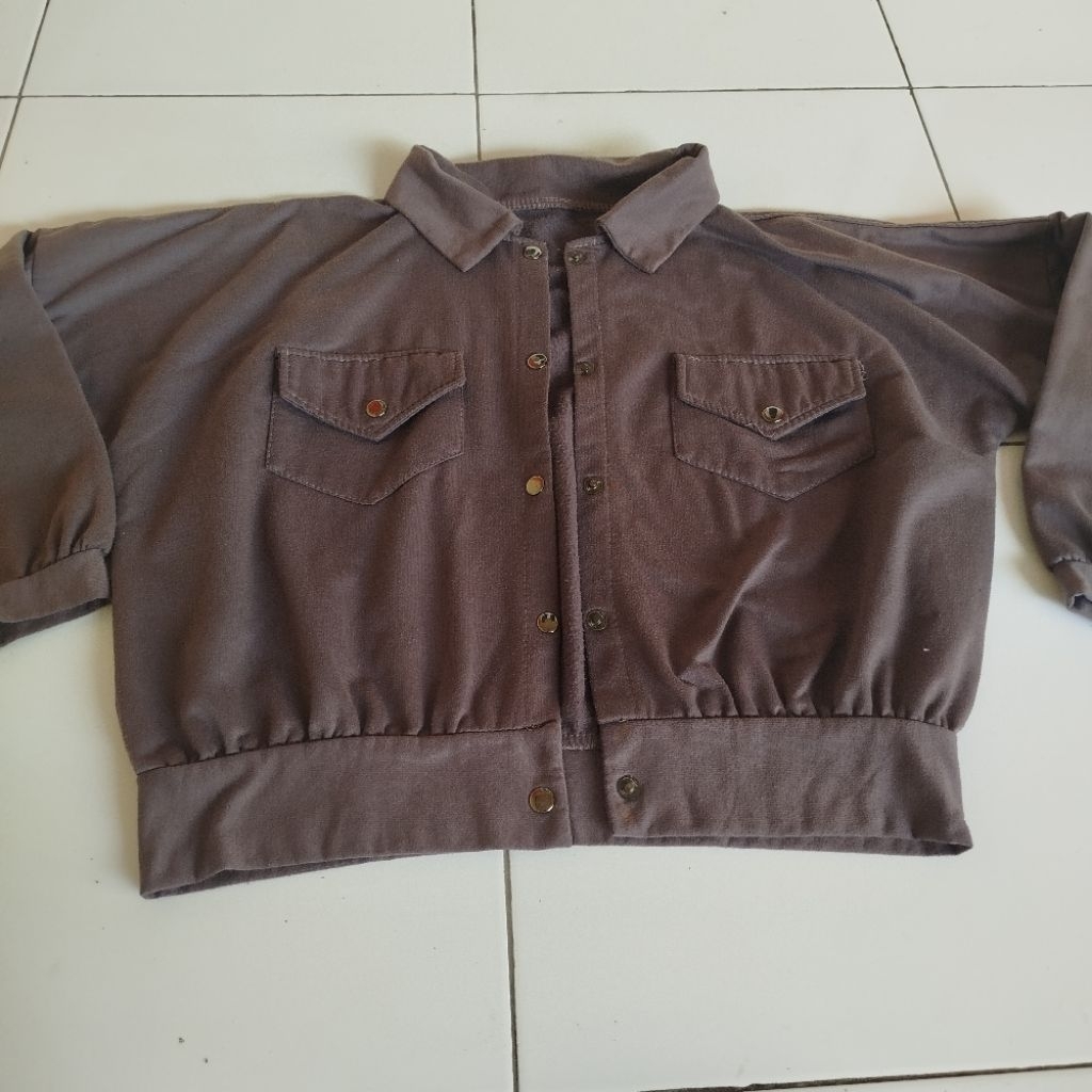 PL - Jacket Wanita Crop Top