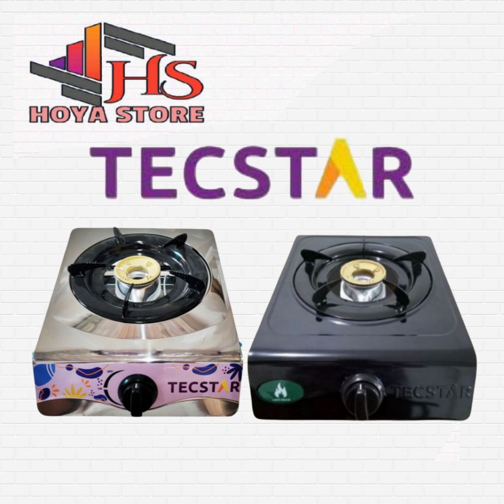 Kompor Gas 1 Tungku Kompor Gas Tecstar Teflon Stainless Kompor 1 mata