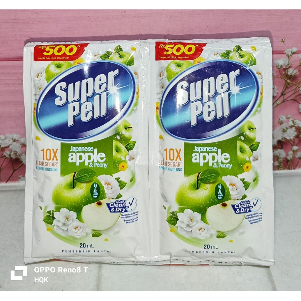 Super Pell Japanese Apple & Peony Rencengan isi 6 Sachet X 20 ml