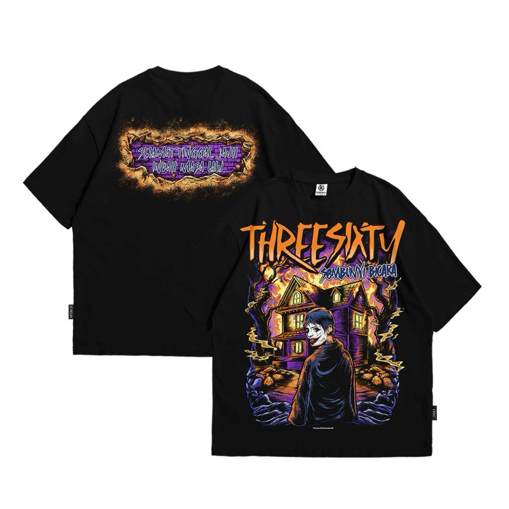 [COD] Threesixty Official Merchandise "Sembunyi Bicara" Kaos Pria Original