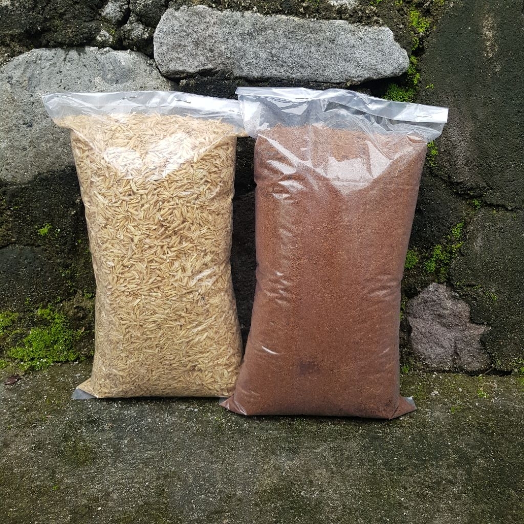 Sekam Mentah Sekam Bakar Cocopeat Kohe Halus Murni 1Liter