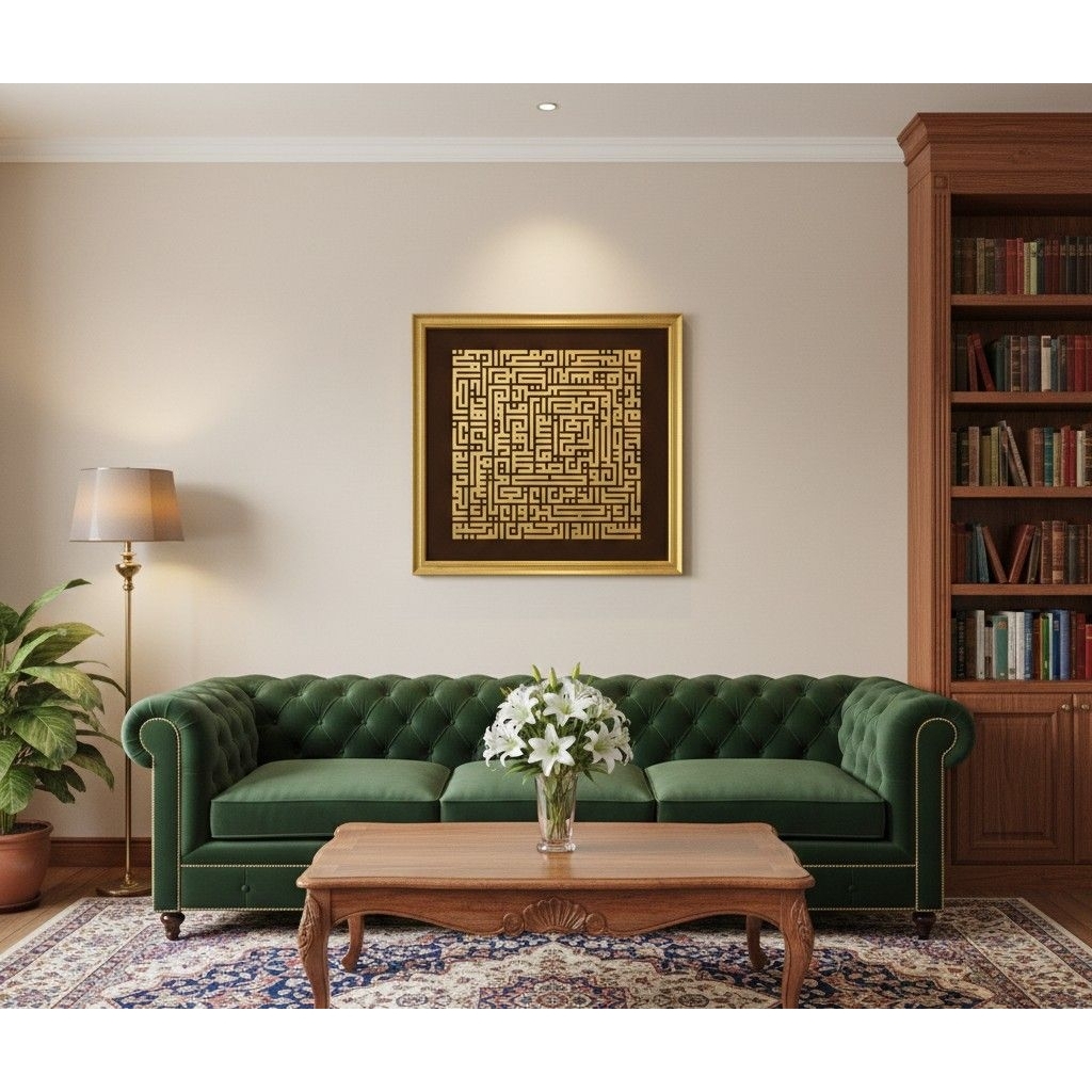 Kaligrafi Kufi | 3D Wall Decor | AL FATIHAH