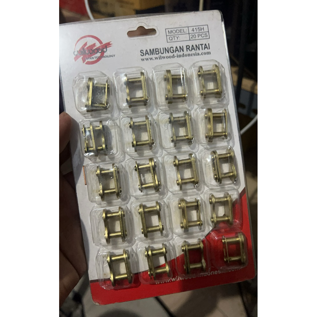 SAMBUNGAN RANTAI 415 KANCINGAN RANTAI 415 WILWOOD IMPORT WARNA GOLD