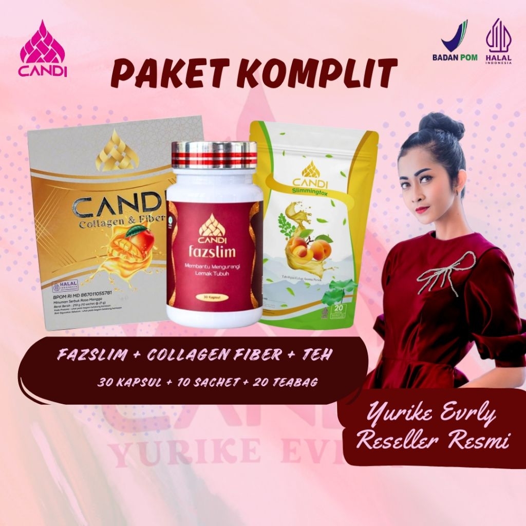 CANDI PAKET EXTRA SLIMGLOWUP | PELANGSING HERBAL | PELANGSING BUSUI