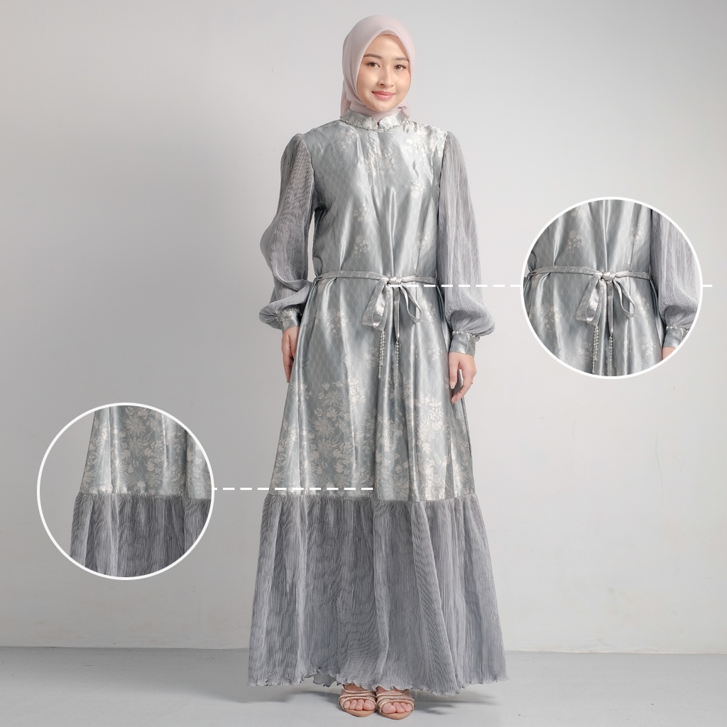 Qoni | Gaun Savita | Gaun Pesta Premium | Gaun Payet | Mewah