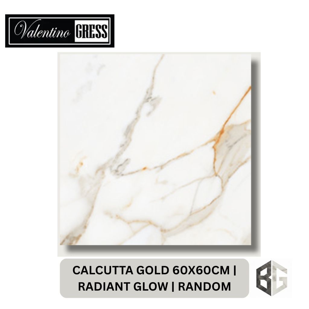 Granit Valentino Gres Calcutta Gold 60x60cm Radiant Glow Random | Granit Lantai 60x60 Gold Polished