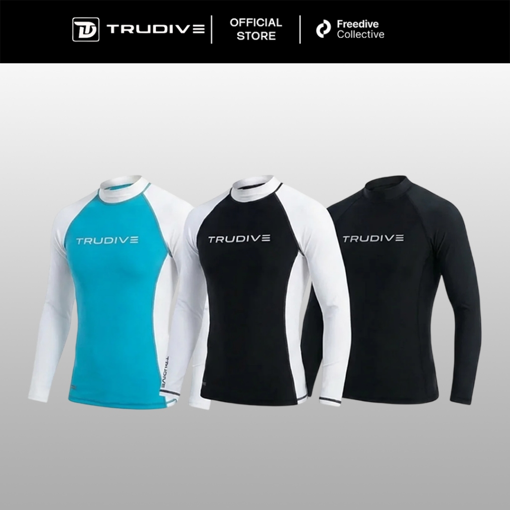 TruDive Men's Rashguard / Rashguard Pria untuk Outdoor Olahraga