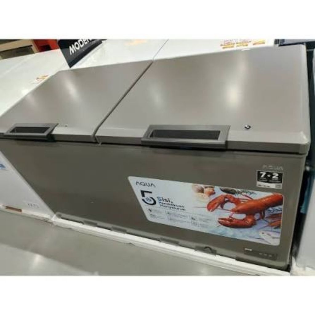 CHEST FREEZER AQUA AQF - 560 EG  FREEZER BOX DAGING ICE CREAM