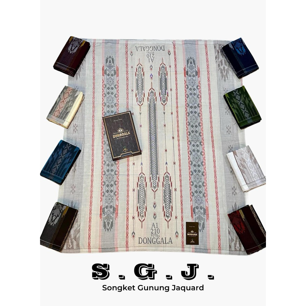 SARUNG DONGGALA PREMIUM SONGKET GUNUNG JAGUAR/SARUNG DONGGALA SONGKET JAGUAR/SARUNG DONGGALA/SARUNG 