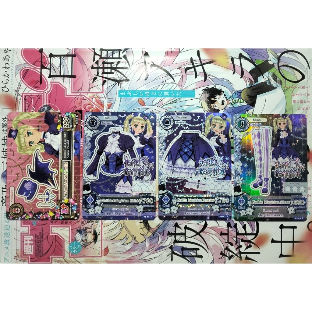Aikatsu Cards Loli Gothic Premium Gothic Magician Coord Yurika Todo