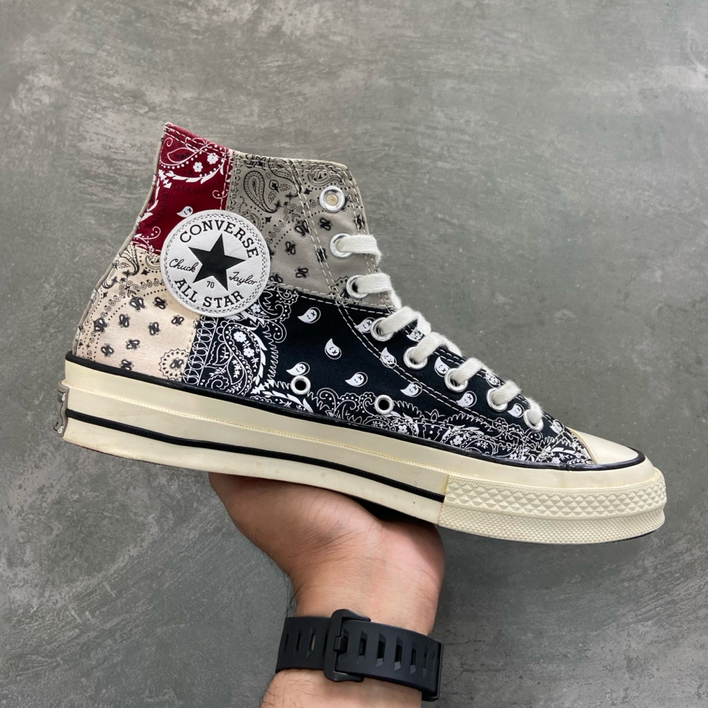 [Size 41.5] Rare Offspring x Converse Chuck 70 High ‘Paisley Patchwork’ 2021 (169880C) Second Origin