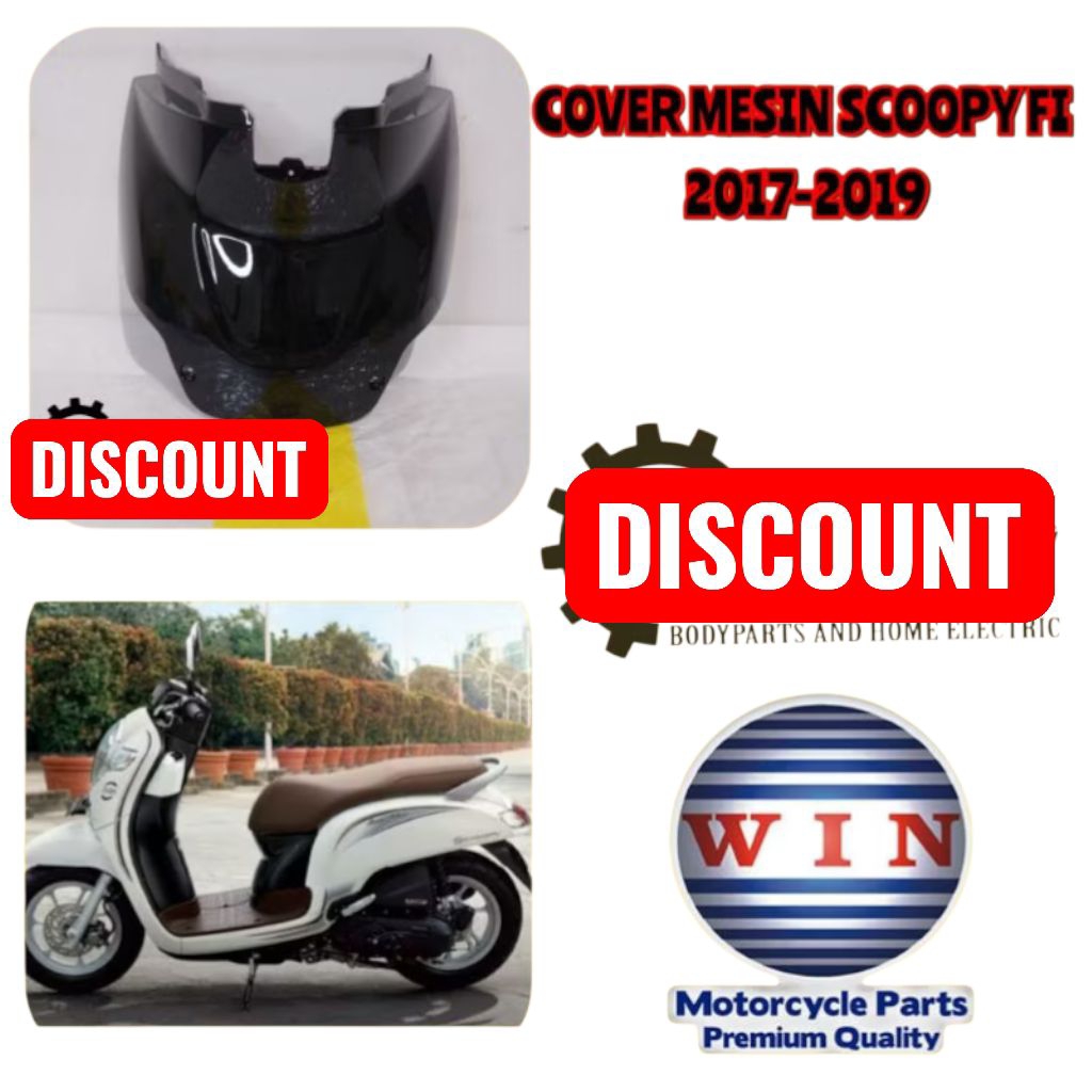 COVER MESIN BAWAH JOK SCOOPY FI 2017 2018 2019 / COVER TANKI SCOOPY FI ESP 2017 2018 2019 2019