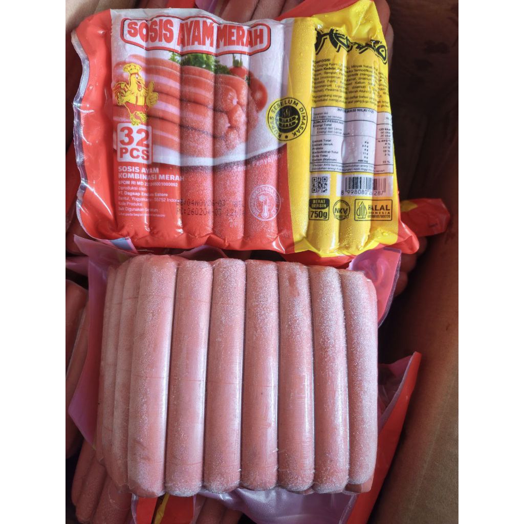 Sosis Ayam Merah Hemato Isi 30