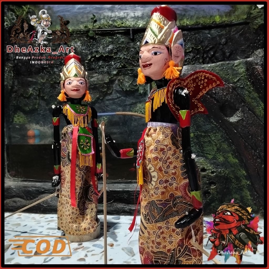 Batara Kresna 50 cm Wayang Golek PK Plus Elegan Berwibawa Siap Pajang Stand DheAzka_Art