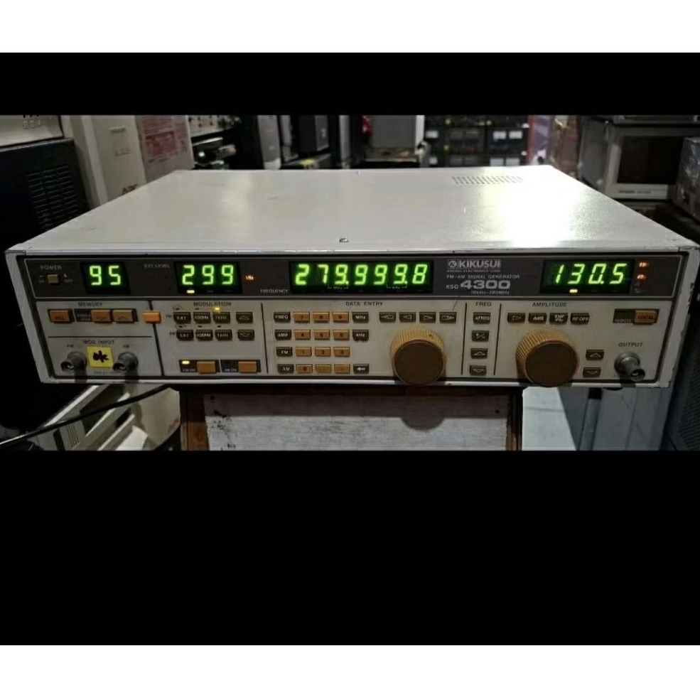 KIKUSUI FM AM SIGNAL GENERATOR KSG 4300 10 KHZ - 280 MHZ